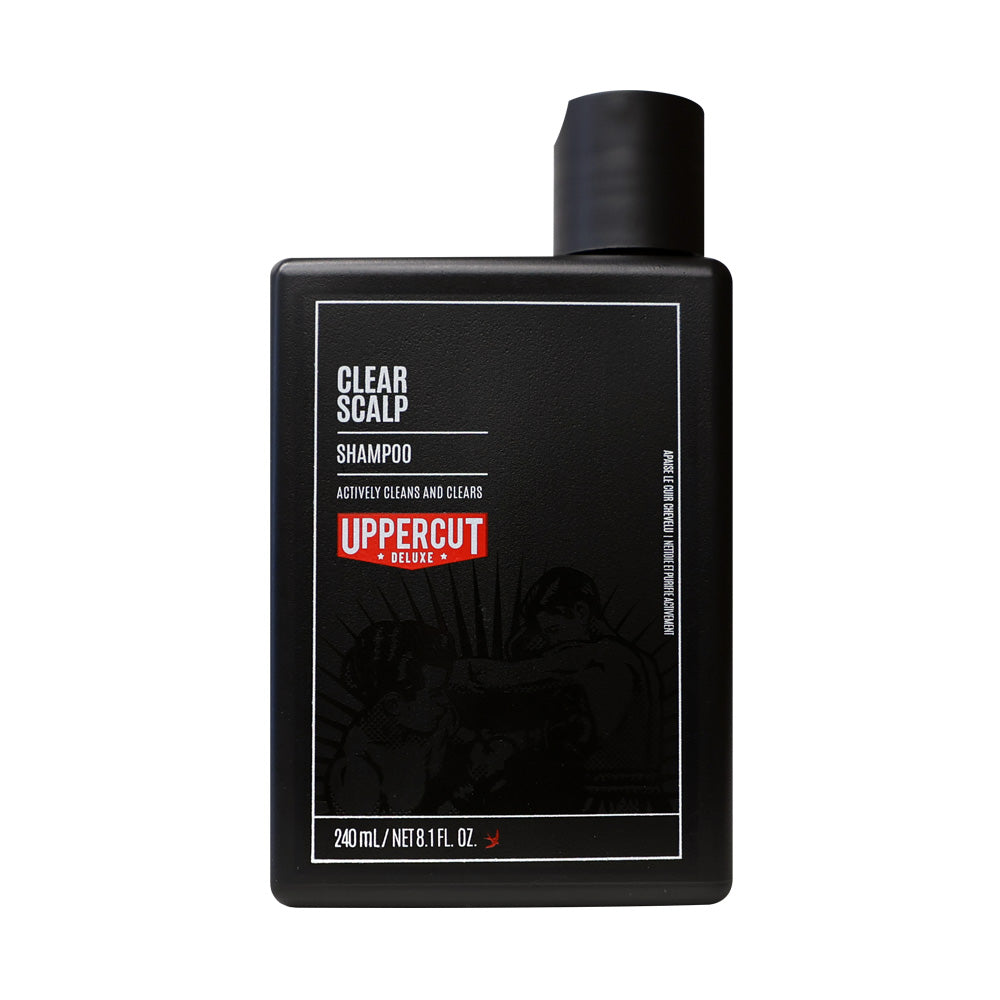 Uppercut Deluxe Clear Scalp Shampoo bottle