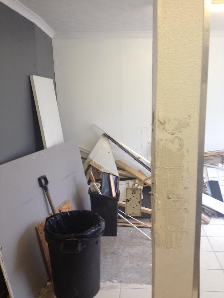 The original Cross Street shop stripped out during the first build