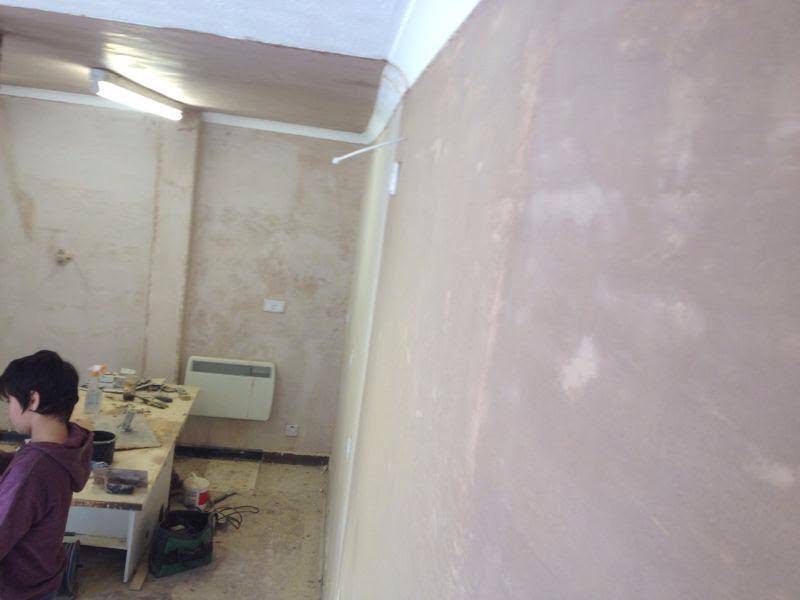 Work underway at the workbench inside the original Hamilton's shop